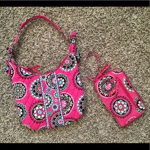 Vera Bradley Handbag & Wallet in “Cupcakes Pink”